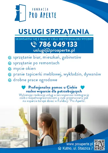 Usługi Sprzątania Fundacji "Pro Aperte"